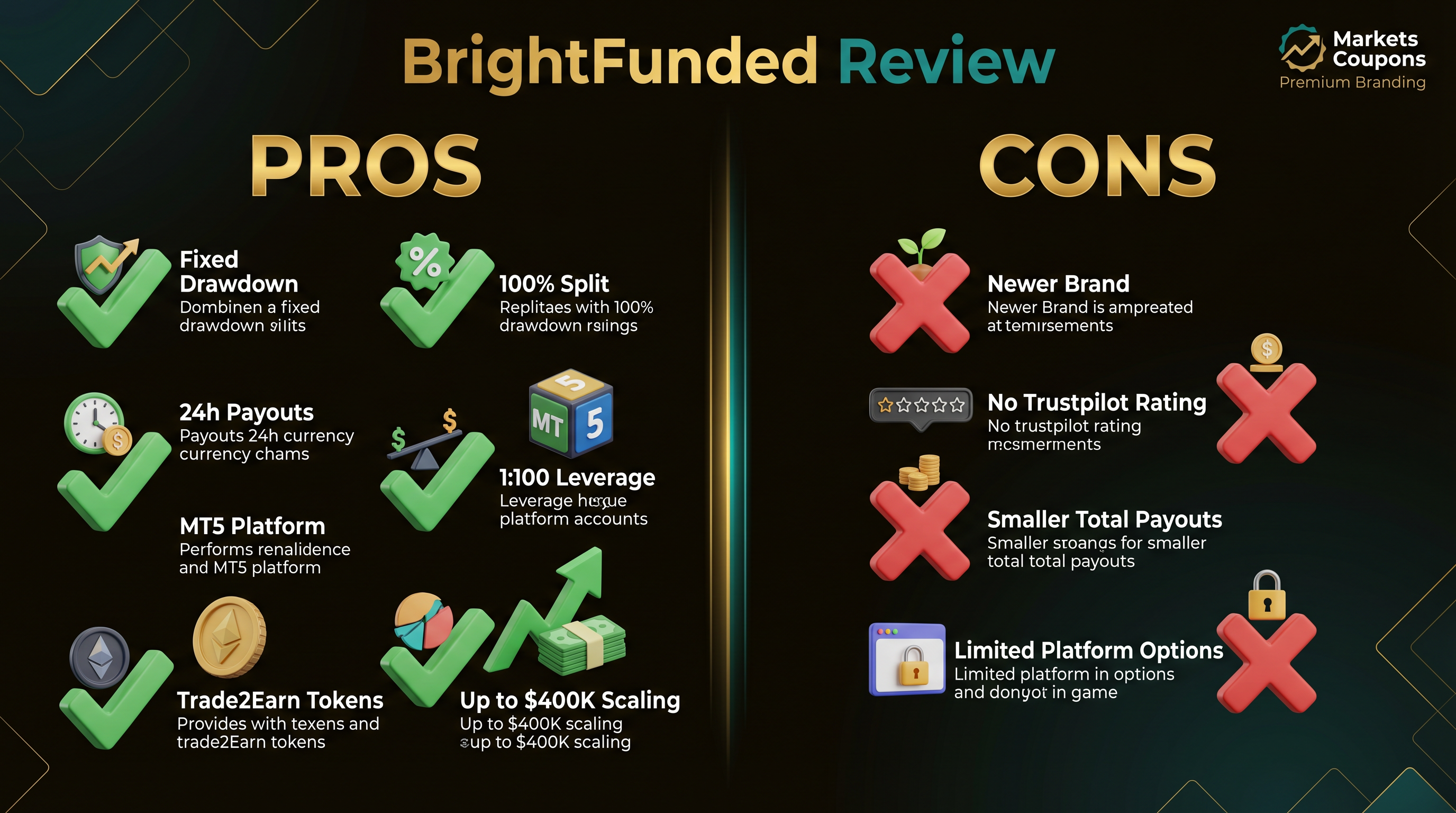 BrightFunded pros and cons comparison