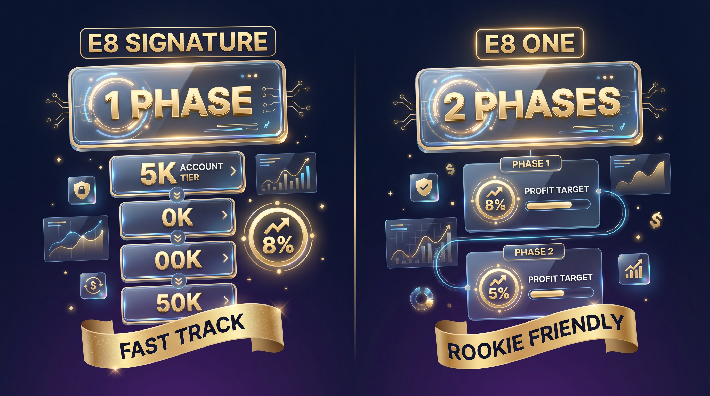 E8 Signature vs E8 One programs comparison