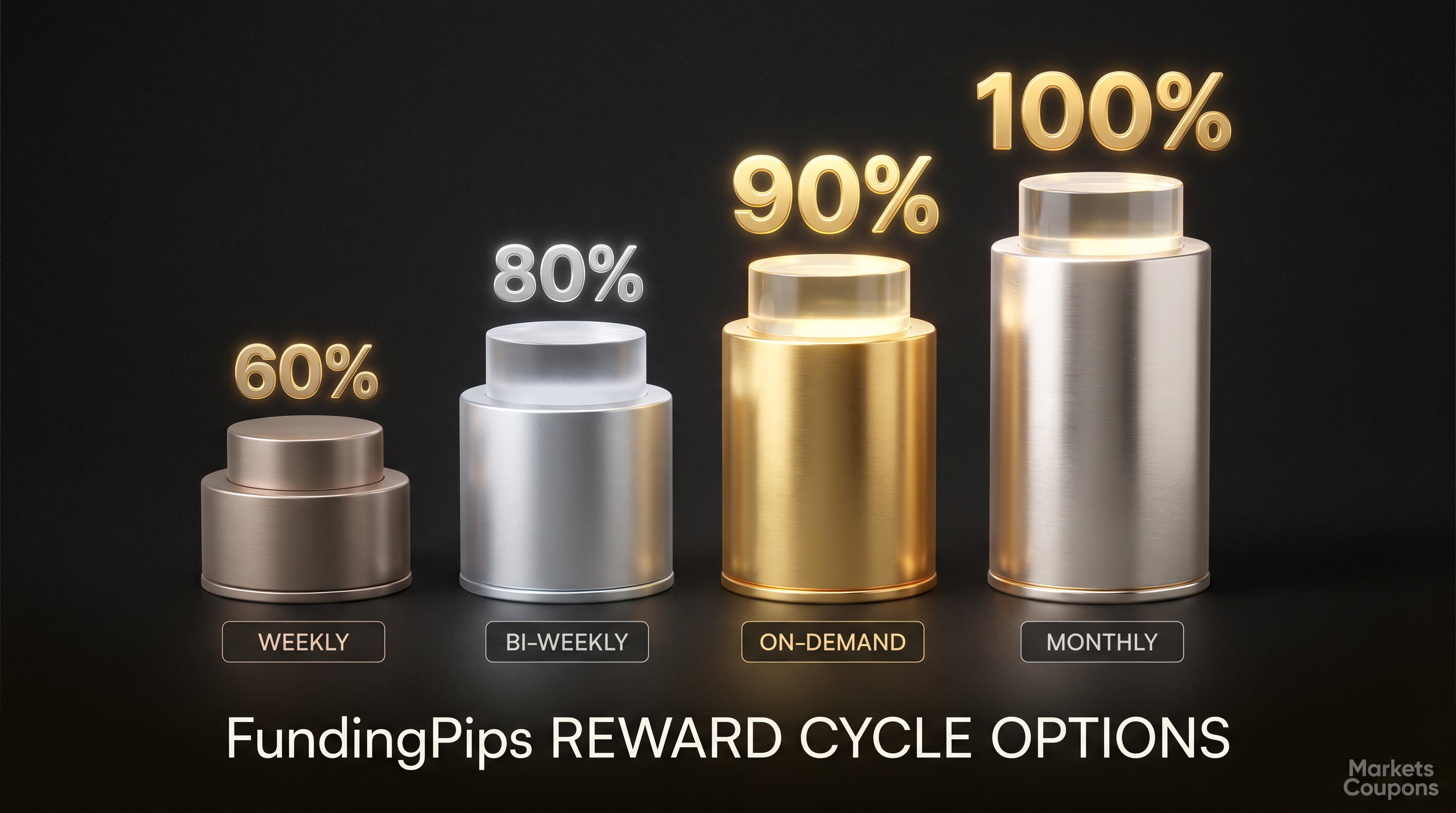 FundingPips reward cycle options